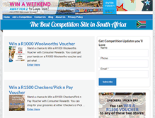 Tablet Screenshot of online-competitions.co.za